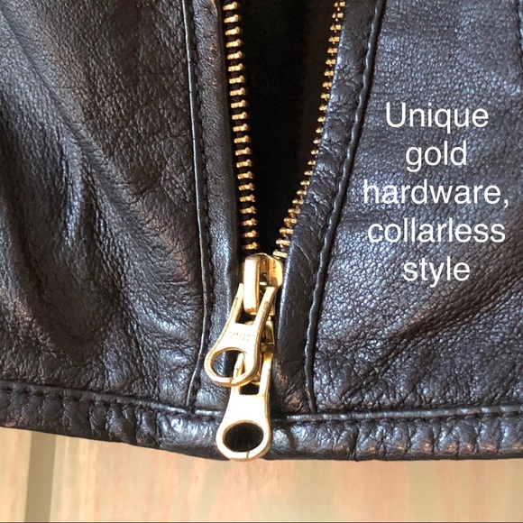 Idra for Anthropologie Leather Moto Jacket - Picture 3 of 7